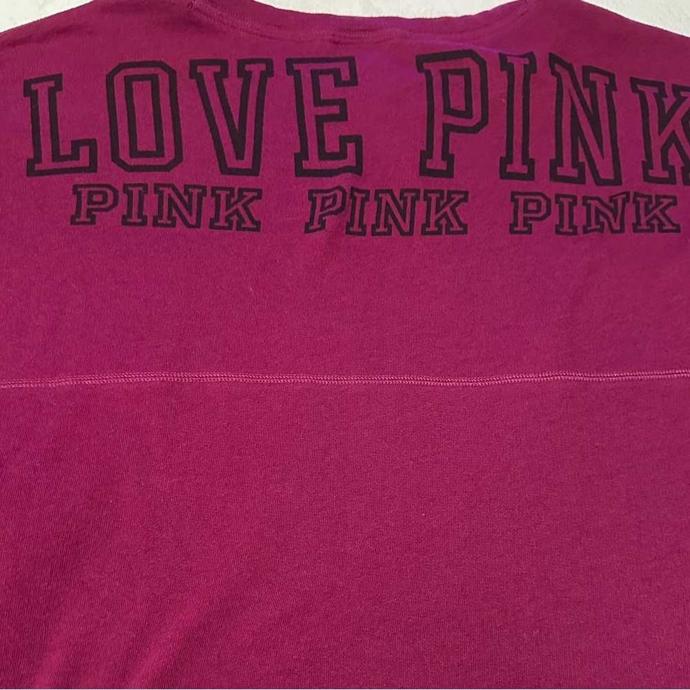 Women Pink by Victoria's Secret Magenta Sweatshirt Crewneck Size Medium